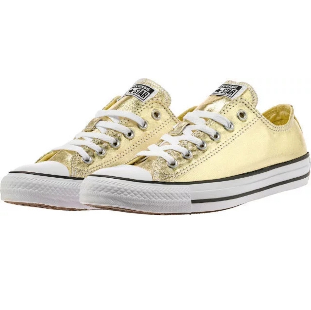 CONVERSE "CTAS LO" Metallic Gold Low Top